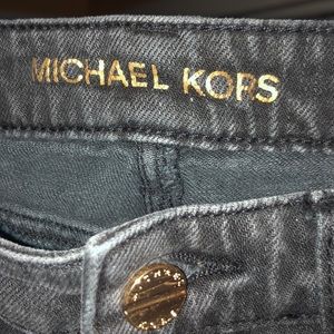 Black distressed jeans